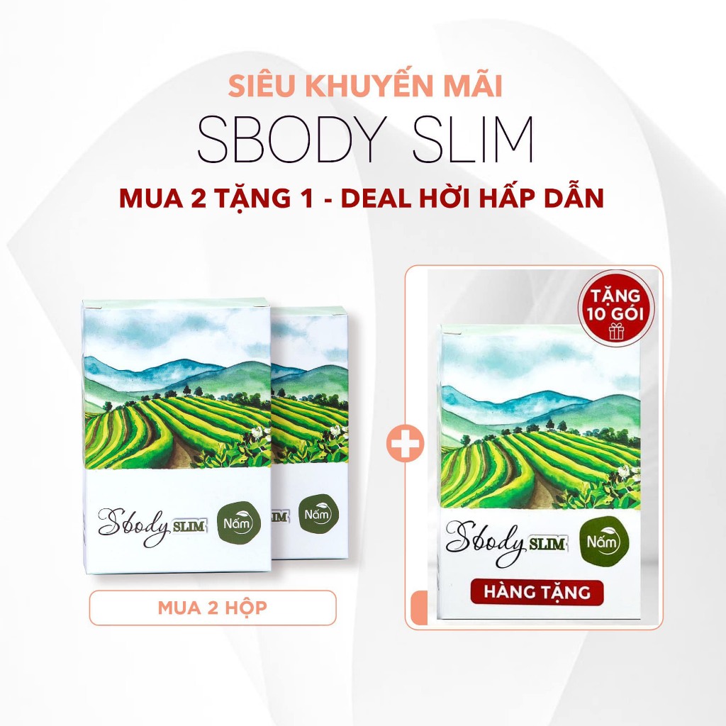 Giảm Cân Nấm Sbody slim Dạng Viên  Tặng Granola