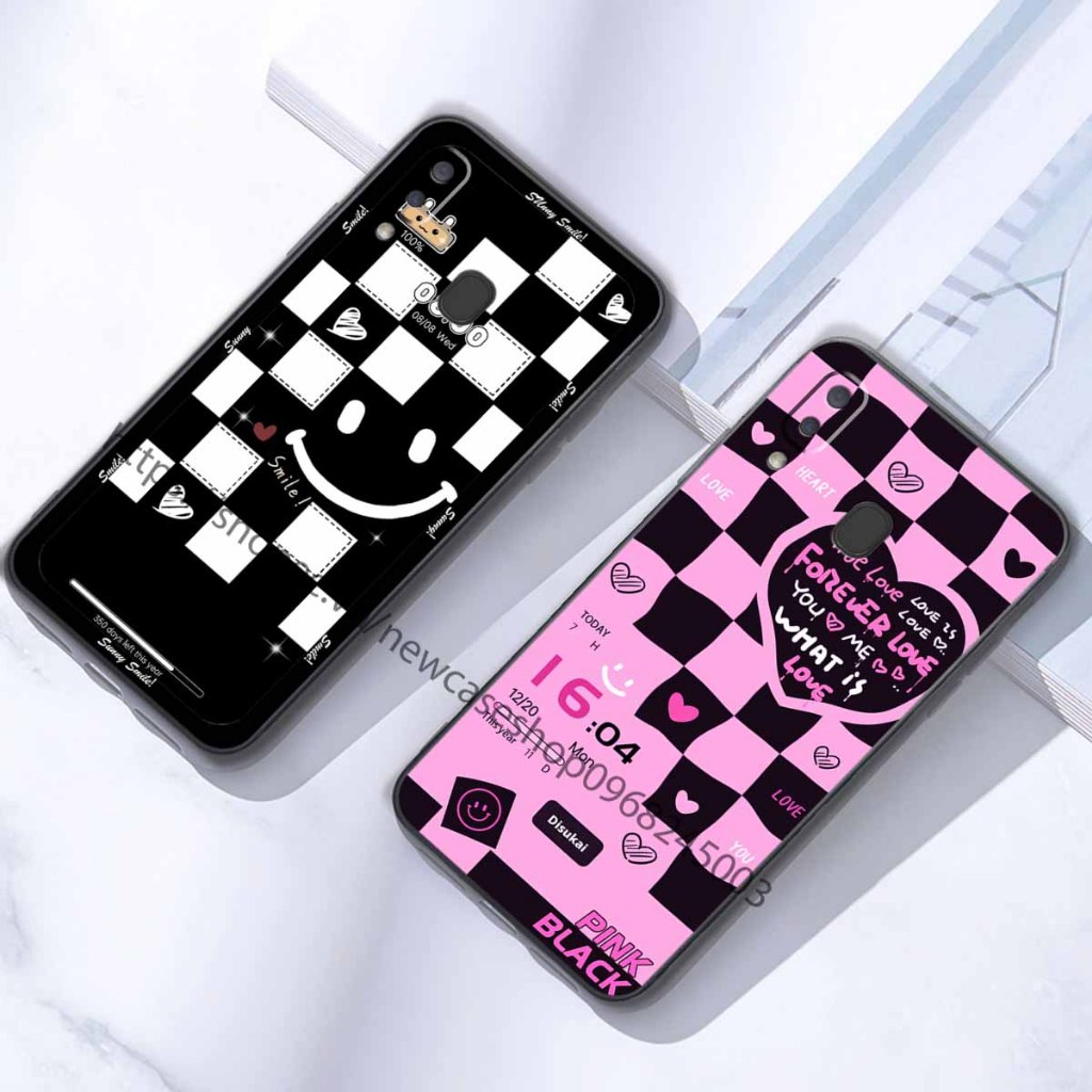 Ốp TPU Samsung A20 / A30 / M20 / M30 cạnh viền vuông bảo vệ điện thoại hình caro good love.