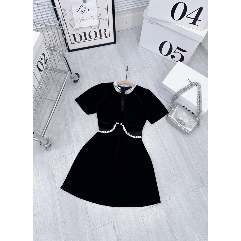 Đầm nhung cut eo đính đá bigsize 60kg-90kg😘😘