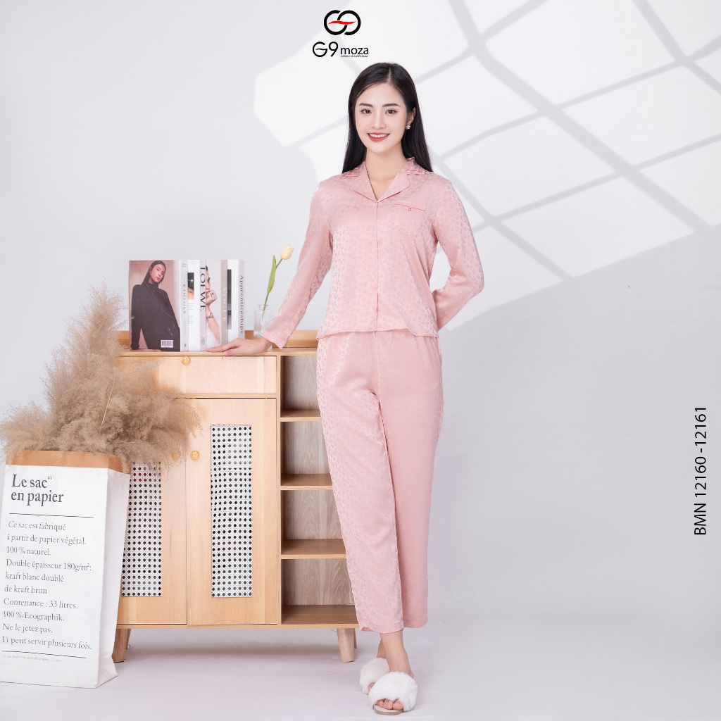 Đồ bộ mặc nhà pijama nữ 12160- 12161 Chất liệu: lụa cao cấp, mềm mịn, hạn chế nhăn nhàu