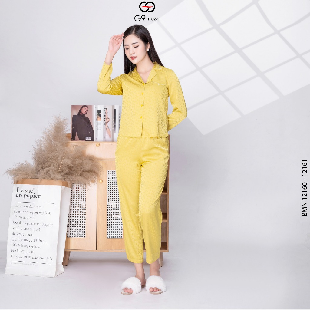 Đồ bộ mặc nhà pijama nữ 12160- 12161 Chất liệu: lụa cao cấp, mềm mịn, hạn chế nhăn nhàu