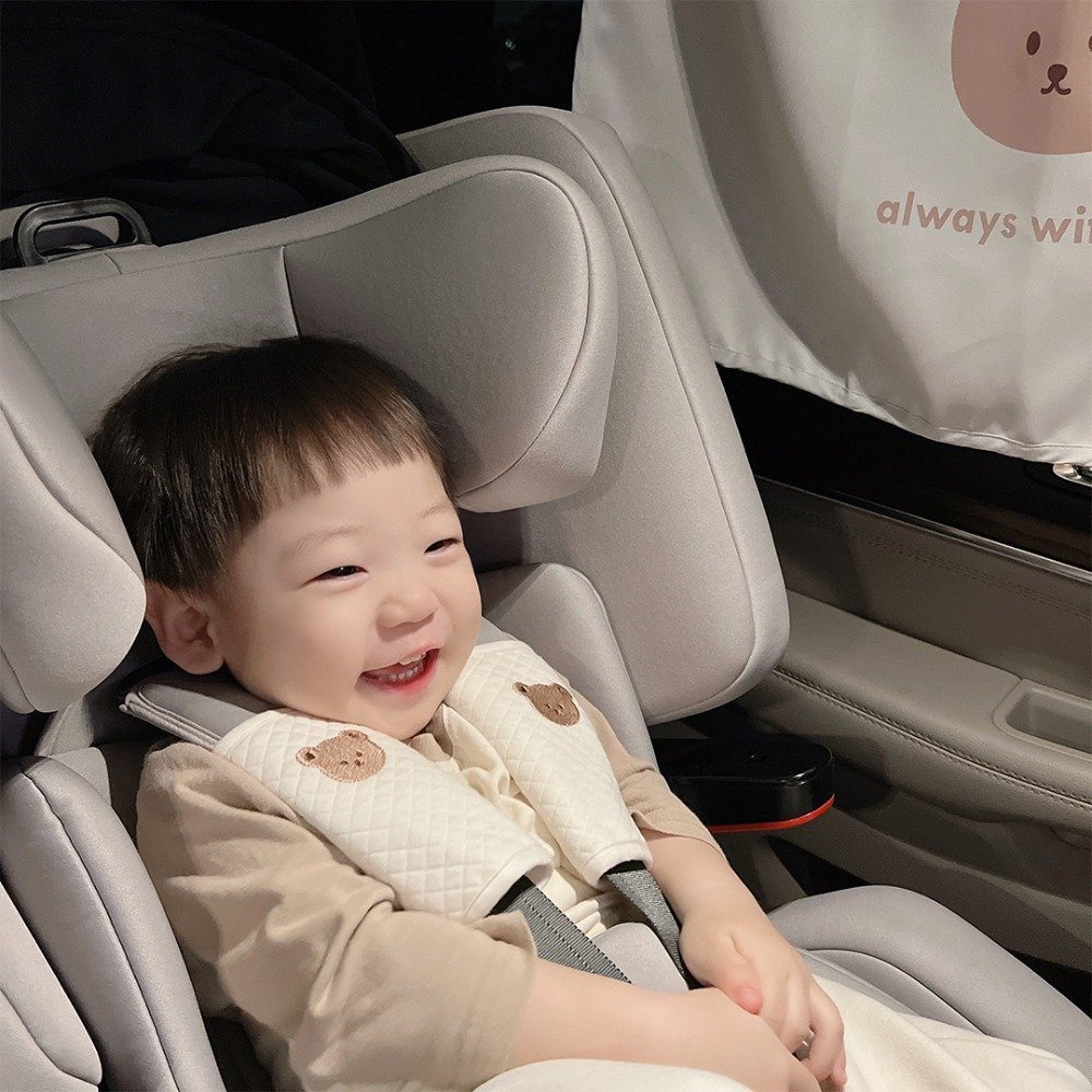 Set 2 Đệm Bọc Dây Đai An Toàn Xe Đẩy, Ô Tô, Địu Mềm Mại, Họa Tiết Con Vật Đáng Yêu