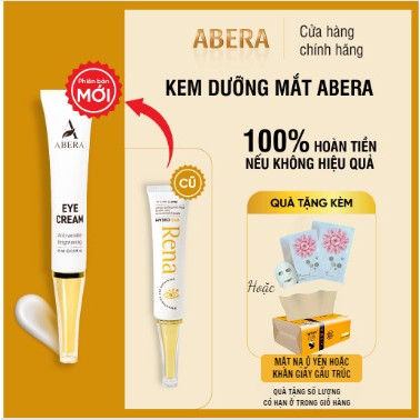 Kem thâm mắt Abera giúp giảm thâm mắt, bọng mắt, nếp nhăn vùng mắt, làm cho vùng da mắt sáng mịn và đều màu 25g