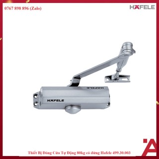 tay đẩy hơi có dừng 90 độ, tải trọng 80kg hafele 499.30.003
