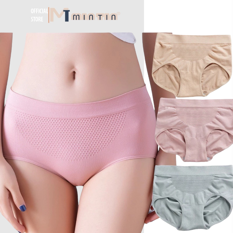 QUẦN LÓT COTTON NÂNG MÔNG CO GIÃN 4 CHIỀU  [Hồng Xù]