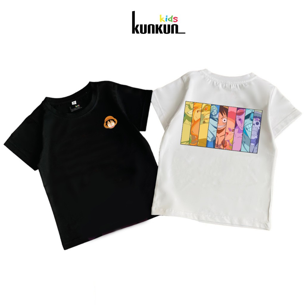 Áo bé trai cotton in 3D hình Luffy Kunkun Kid ACT0007-ACT0008