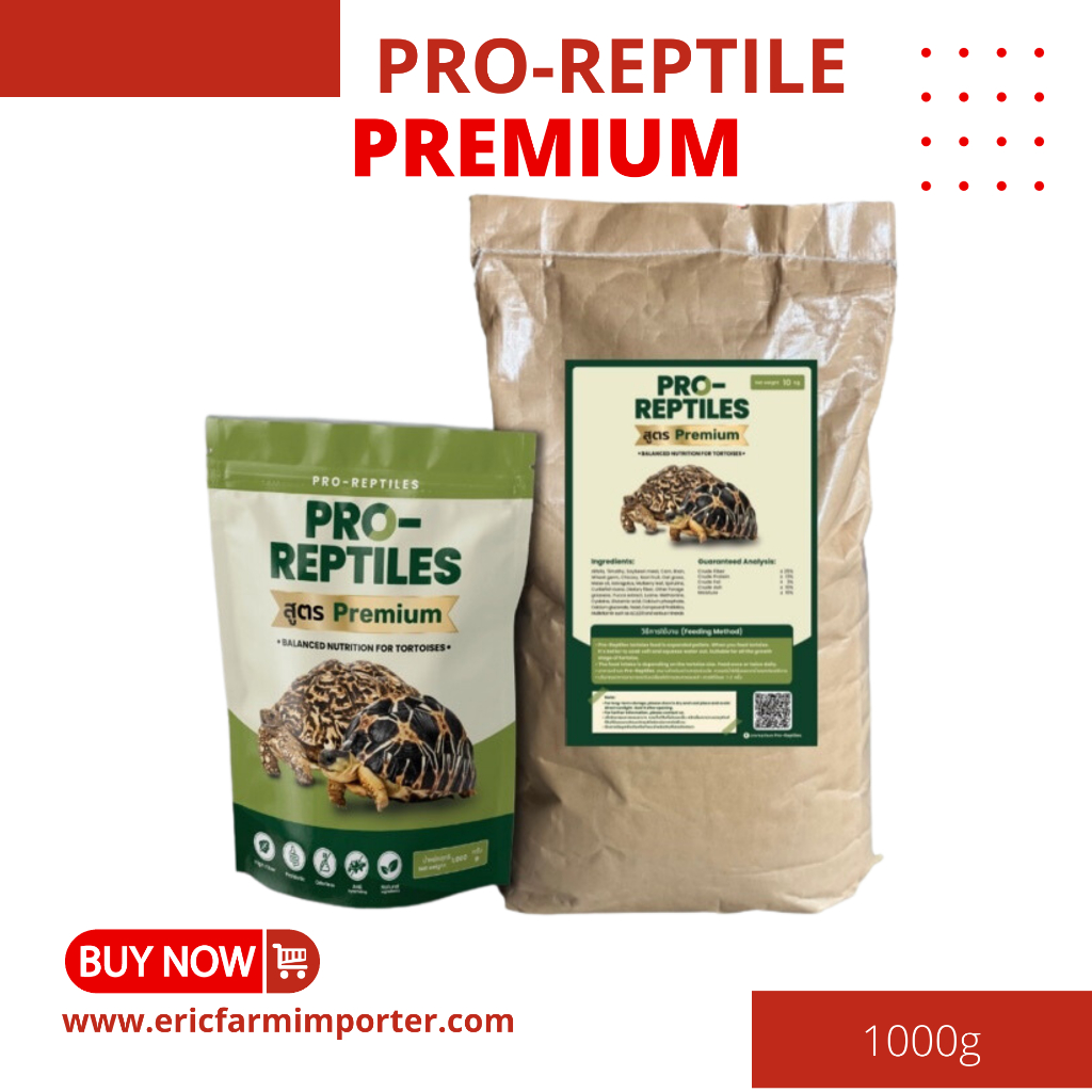 Thức Ăn Rùa Cạn Pro-Reptile 1kg (Xanh) 🐶 FREE SHIP 🐶 Rùa cạn Rùa châu