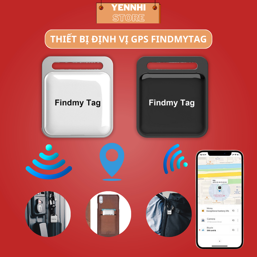 Thiết Bị Định Vị GPS FindmyTag - Định Vị,Theo Dõi Báo Động 2 Chiều,Chống Mất Đồ,Hành Lý,Lạc Người Già & Trẻ Nhỏ