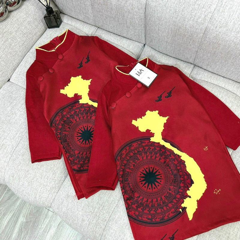 Áo dài Tôi Yêu Việt Nam bé gái, bé trai