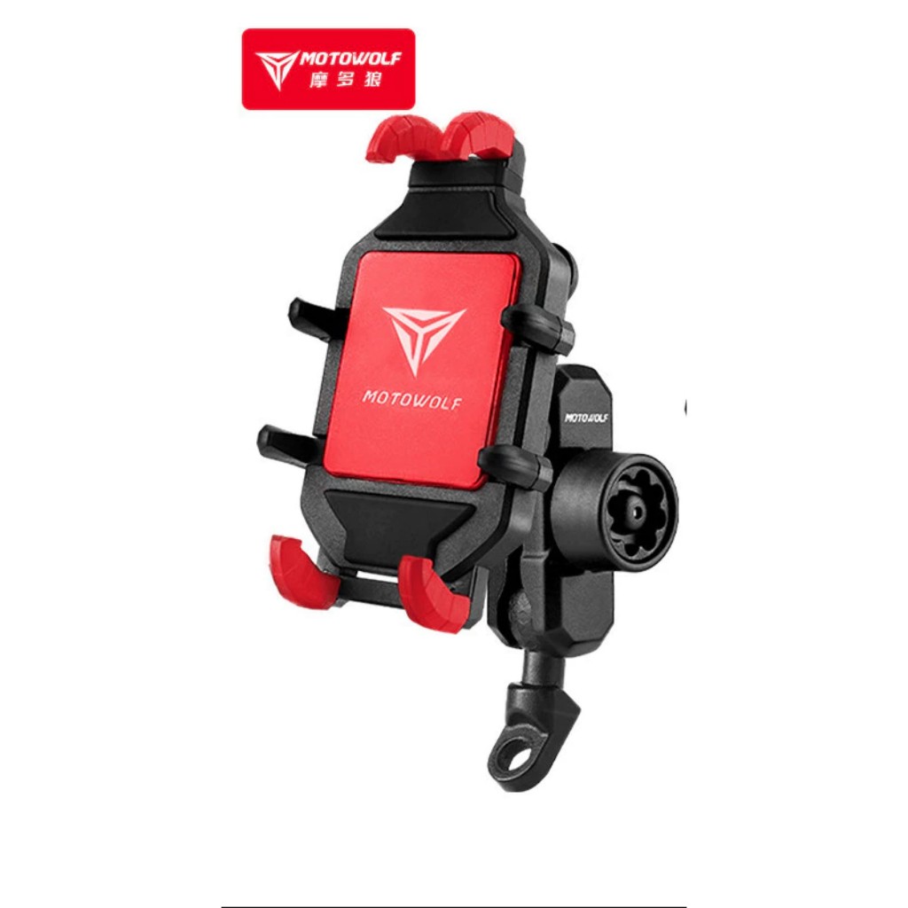 Giá Gắn Điện Thoại Xe Máy Motowolf MDL 2827 🏍️FREESHIP🏍️ Có Tích Hợp Chống Rung, Sạc Pin Không Dây, Sạc Pi