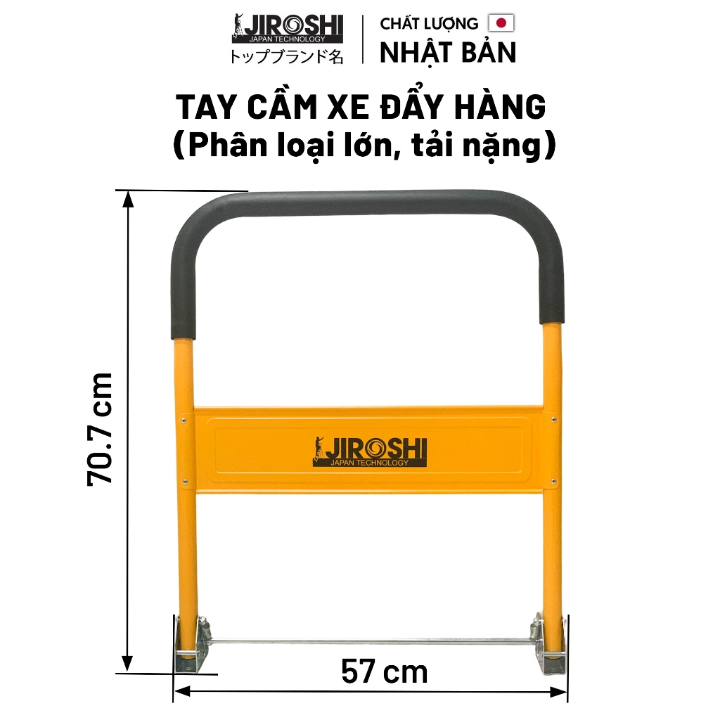 Phụ kiện xe đẩy hàng gấp gọn, tay cầm và bộ khóa tay cầm xe đẩy hàng gấp gọn Jiroshi.