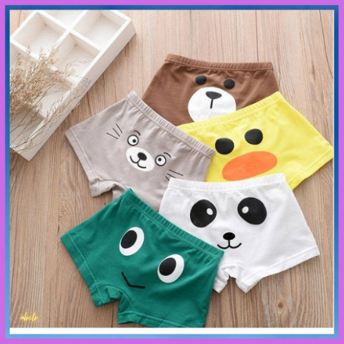 Quần lót cotton trẻ em thoáng khí cho bé trai (combo ba quần)