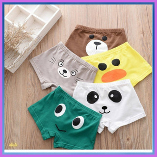 Quần lót cotton trẻ em   thoáng khí cho bé trai (combo ba quần)