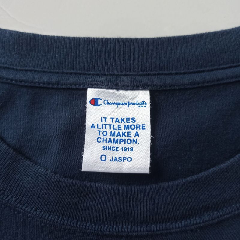 Áo thun Champion xanh đen Real 2hand