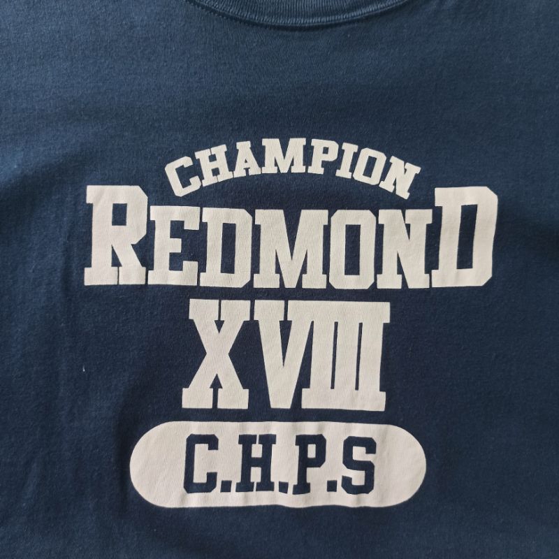 Áo thun Champion xanh đen Real 2hand