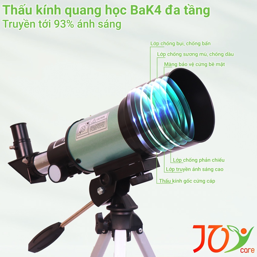 Kính Viễn Vọng Joycare F30070M, Kính Thiên Văn Khúc Xạ Độ Nét Cao, Du Lịch Ngắm Trăng Sao Siêu Nét | BigBuy360 - bigbuy360.vn