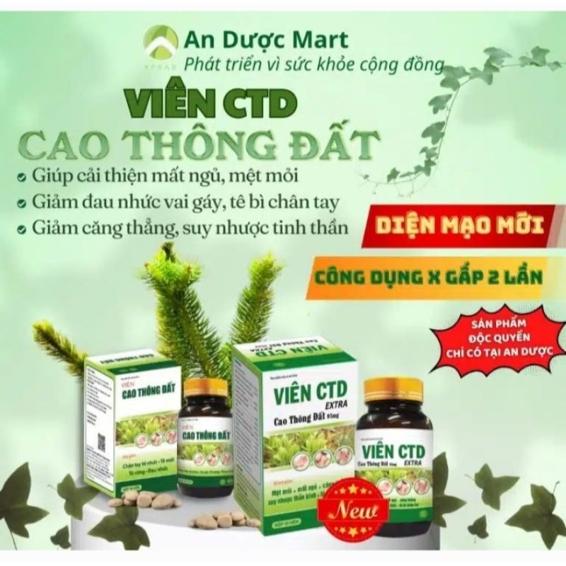 Viên cao thông đất extra 90mg.Hỗ trợ giảm mệt mỏi, mất ngủ,căng thẳng,tê bì chân tay,suy nhược thần kinh