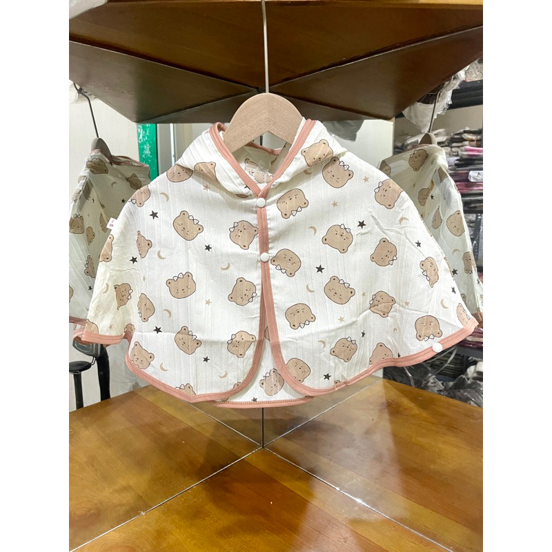 Áo chống nắng cho bé trai bé gái , áo choàng nắng chất đũi gân gấu siêu đáng iu cho bé