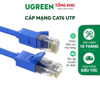 Dây cáp mạng cat6 utp ugreen nw102 tốc độ truyền tải cao 10gbps | hiệu suất cao 500mhz bảo hành 18 tháng
