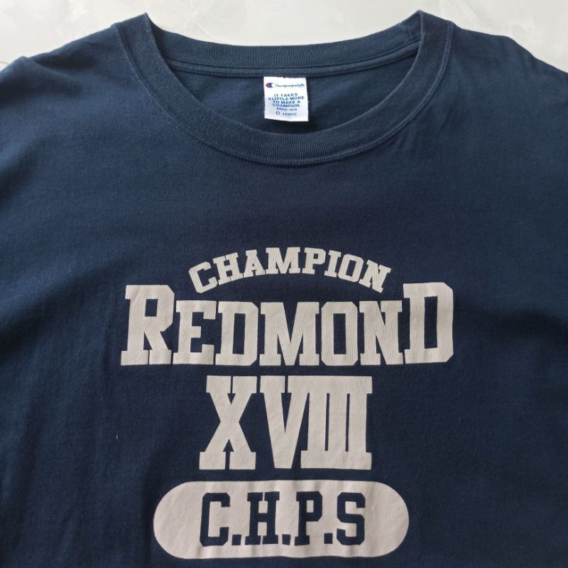 Áo thun Champion xanh đen Real 2hand