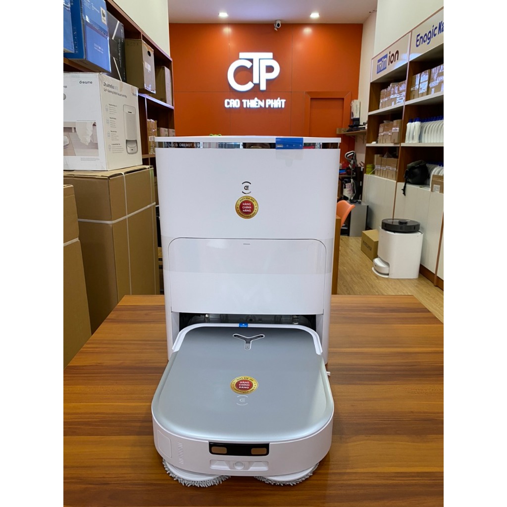 🍀Mới 2023🍀Robot hút bụi lau nhà thông minh Ecovacs X2 OMNI - Tự động giặt sấy khô giẻ -bảo hành chính hãng 24 tháng