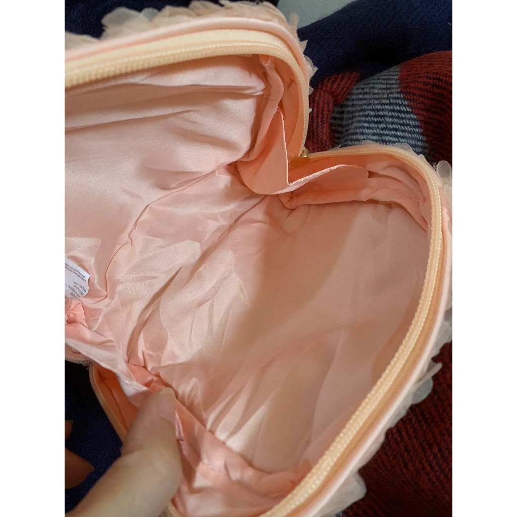 Ví mỹ phẩm hoa hồng voan ISAKNOX