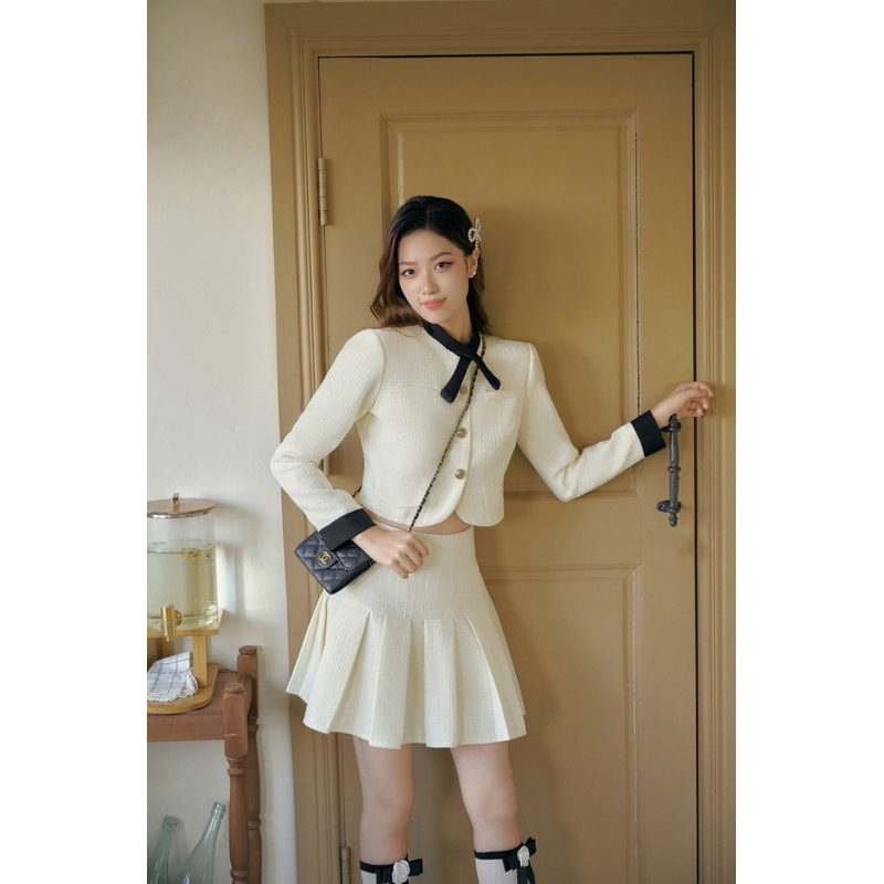 CÉLESTE - Chân váy tweed Hasie Skirt