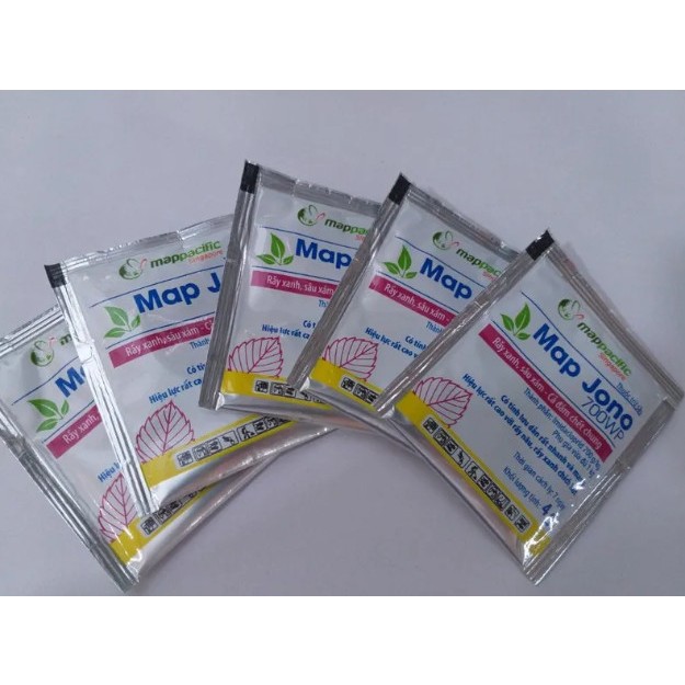 COMBO 5 GÓI )chế phẩm trừ sâu Map Jono 700wp  gói 4g Mappacific,rầy nâu rệp sáp bọ trĩ hoạt chất Imidaclopr HG