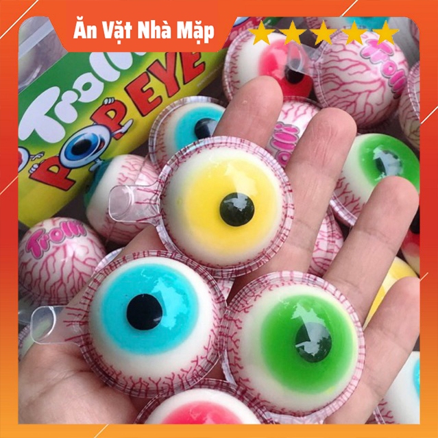 Kẹo Dẻo Hình Con Mắt Nhân Mứt Trái Cây Tan Chảy Trolli Pop Eye Balls