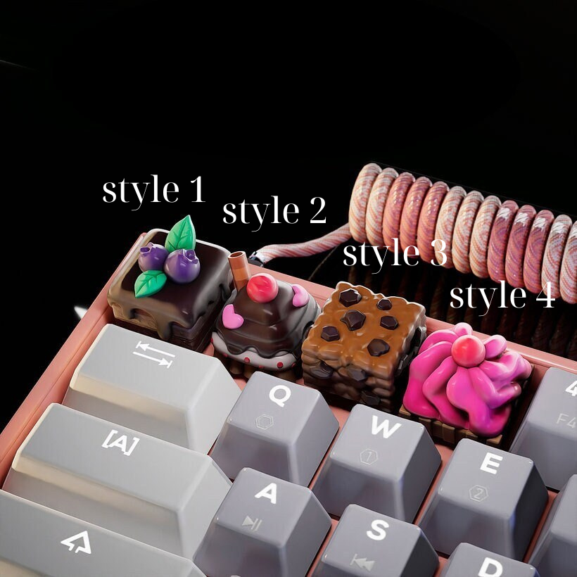 Bánh ngọt keycap - quà tặng bạn gái - nút bàn phím cơ - Artisan keycap