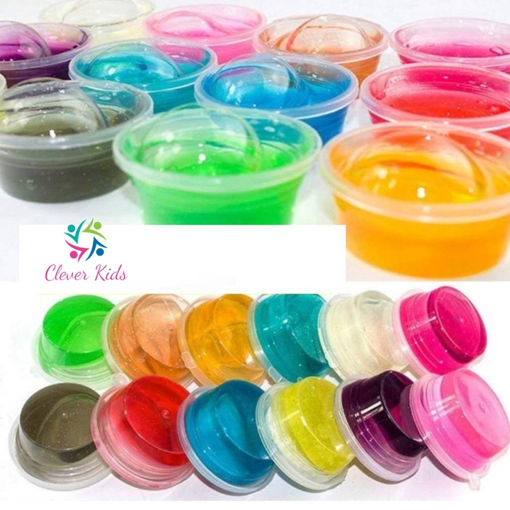 Đồ chơi bộ 12 hộp slam, chất nhơn ma quái Slime cho bé thỏa sức sáng tạo