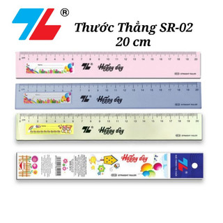 Thước nhựa cứng 20cm thiên long sr-02