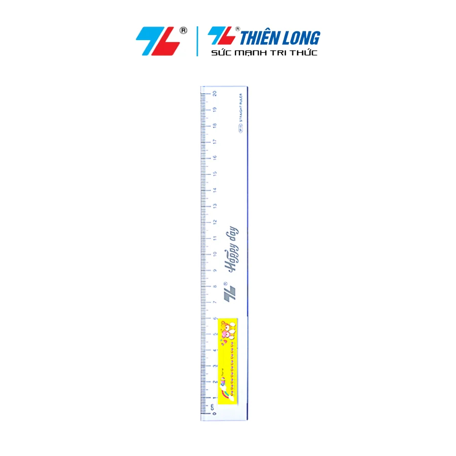 Thước nhựa cứng 20cm Thiên Long SR-02
