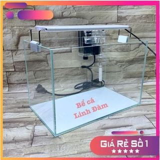  Bể cá cảnh thủy sinh kính siêu trong 5 mặt 30*18*20cm 