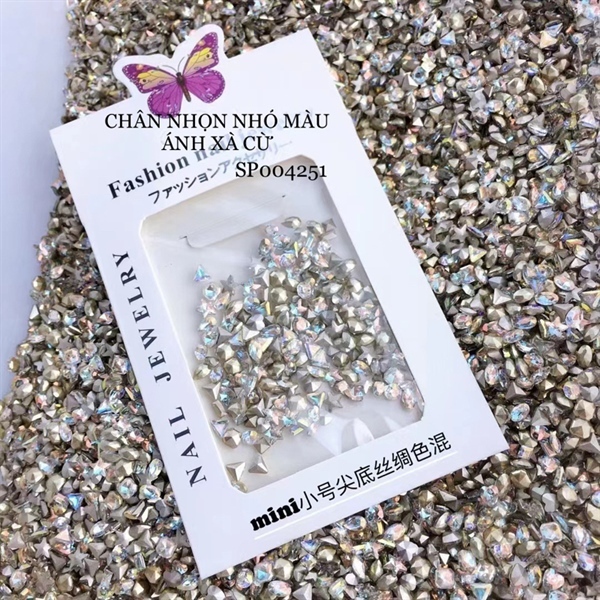 Đá mix kiểu chân nhọn ĐỦ MÀU, đá đính móng trang trí - Sushi nail mi
