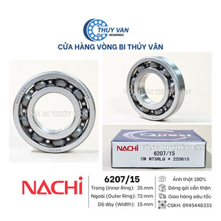 Vòng bi bạc đạn hạt tròn nhỡ 6207 dày 15 6207/15