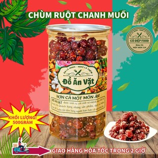 Chùm Ruột Sấy Chanh Muối Lon 500gr [FREE SHIP] TỪ ĐƠN 50K, [Loại Đặc Biệt] Hàng Ngon Nhà Làm