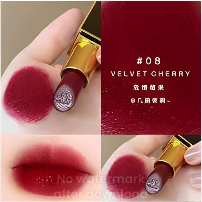FORD LIP COLOR MATTE Son Tom Ford Velvet Cherry 08 Màu Đỏ Rượu Vang