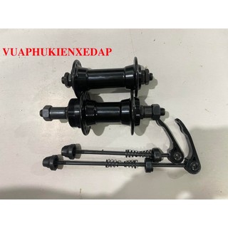Đùm moay ơ nhôm chạy bạc đạn líp vặn phanh u v 28 32 36 lỗ