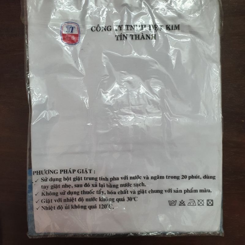 Áo thun lá nam San Hô  màu trắng ba lỗ và có tay 100% Cotton