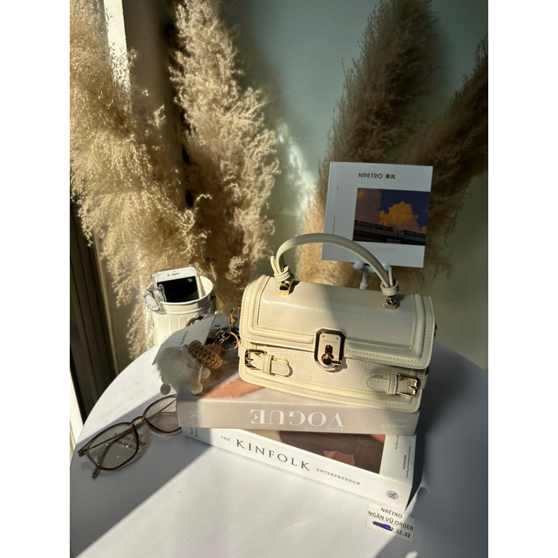 Ảnh thật - Cam kết chính hãng⏬️ Túi Chio2nd fullbox hãng da nhập khẩu trắng đen