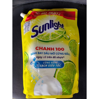 Nước rửa chén Sunlight chanh 100 túi 3,5kg