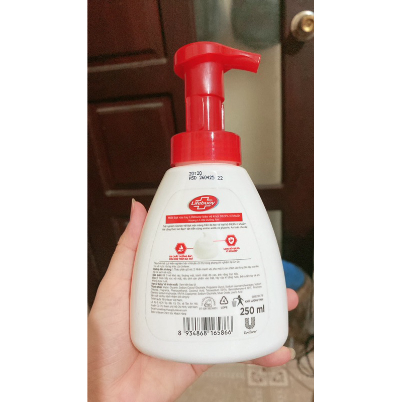 Bọt rửa tay Lifebuoy 250ml