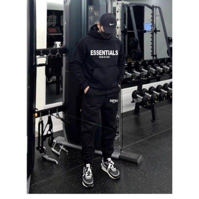 Bộ hoodie thu đông Essentials nam nữ, chất nỉ tàu dầy dặn không xù , mũ 2 lớp, thời trang otisstore.vn