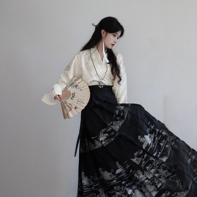 Chân váy mã diện hán phục