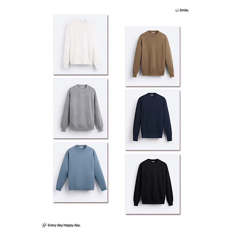 ÁO LEN NAM CỔ TRÒN ZARAAAA