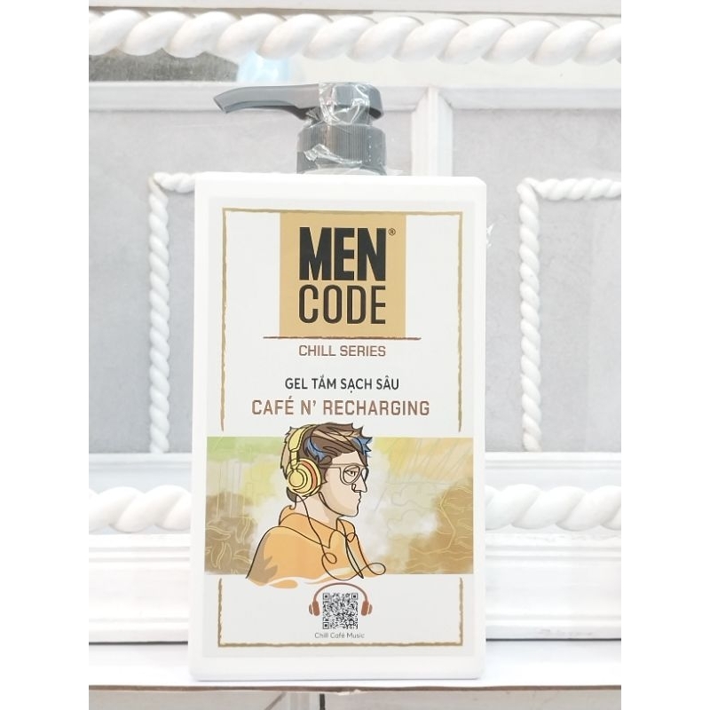 Gel tắm sạch sâu Men Code nâu