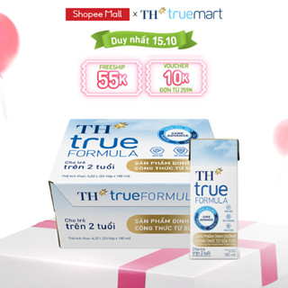 Thùng 24 hộp sản phẩm dinh dưỡng công thức sữa tươi TH True Formula 180ml