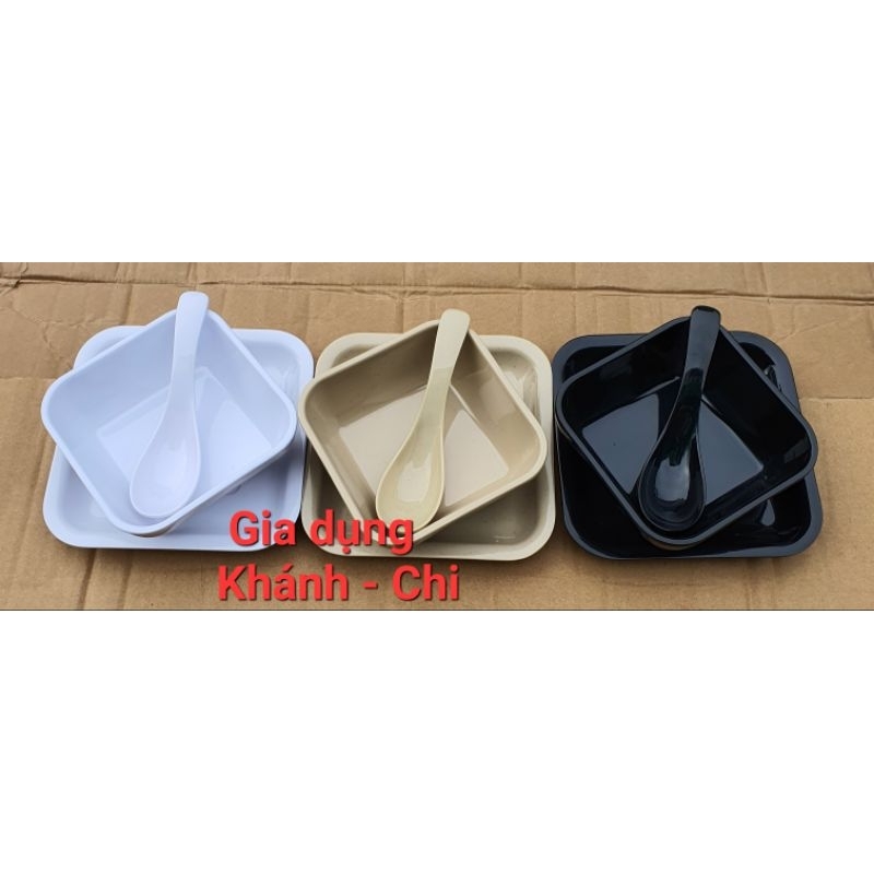 Tô - Dĩa - Muỗng nhựa Melamine
