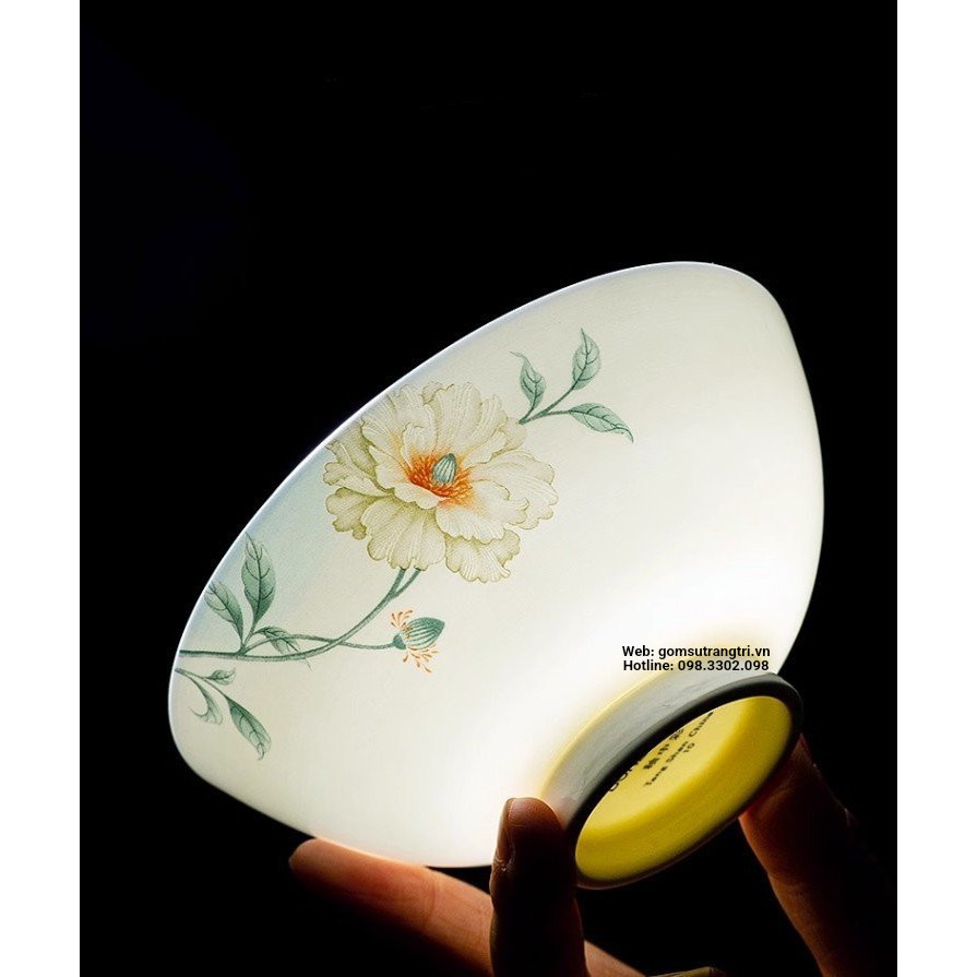 BỘ BÁT ĐĨA SỨ XƯƠNG CAO CẤP - HOA XUÂN